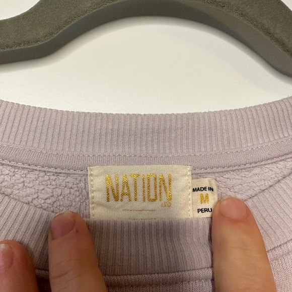 Nation LTD Frances Renaissance Sweatshirt- Ether (Size M) - Picture 6 of 10